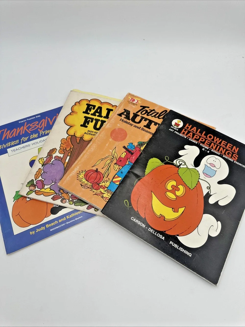 Lot Of 4 Vintage Fall Fun, Totally Autumn Teacher Activity Books